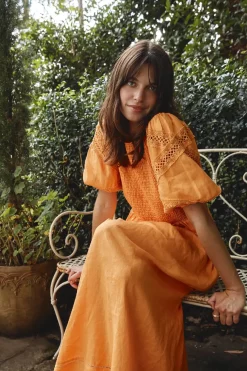 Alessandra Claudia Dress - Marigold