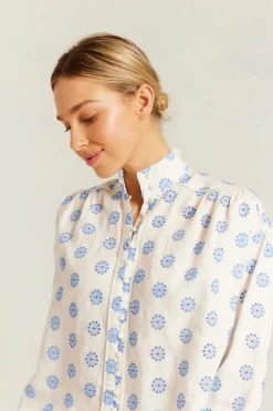 Alessandra Rosemary Shirt Posy - Bluebell