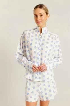 Alessandra Rosemary Shirt Posy - Bluebell
