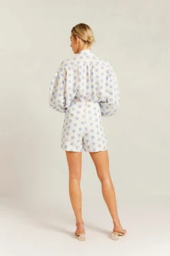 Alessandra Rosemary Shirt Posy - Bluebell