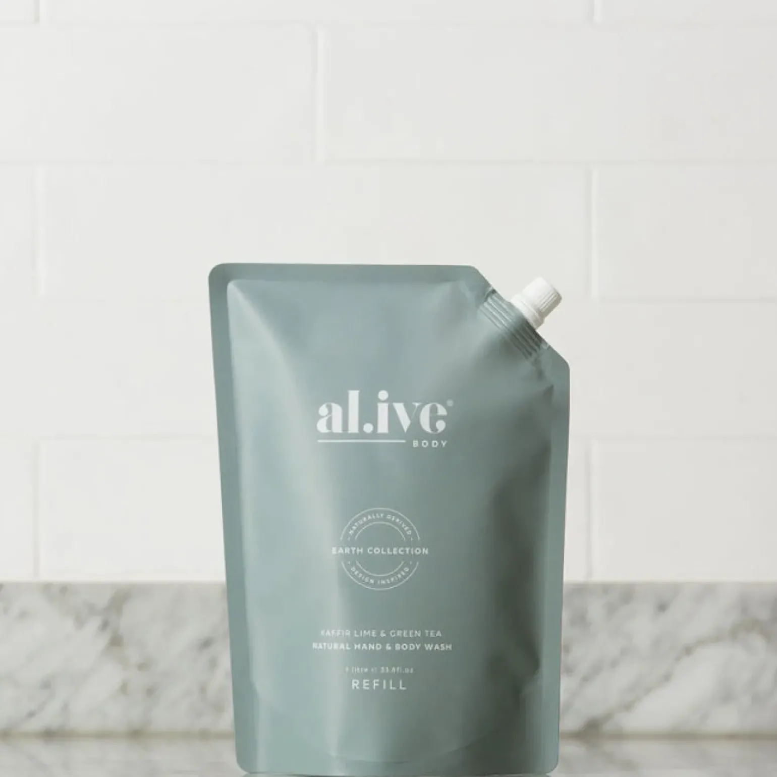 al.ive Kaffir Lime & Green Tea Wash - Refill