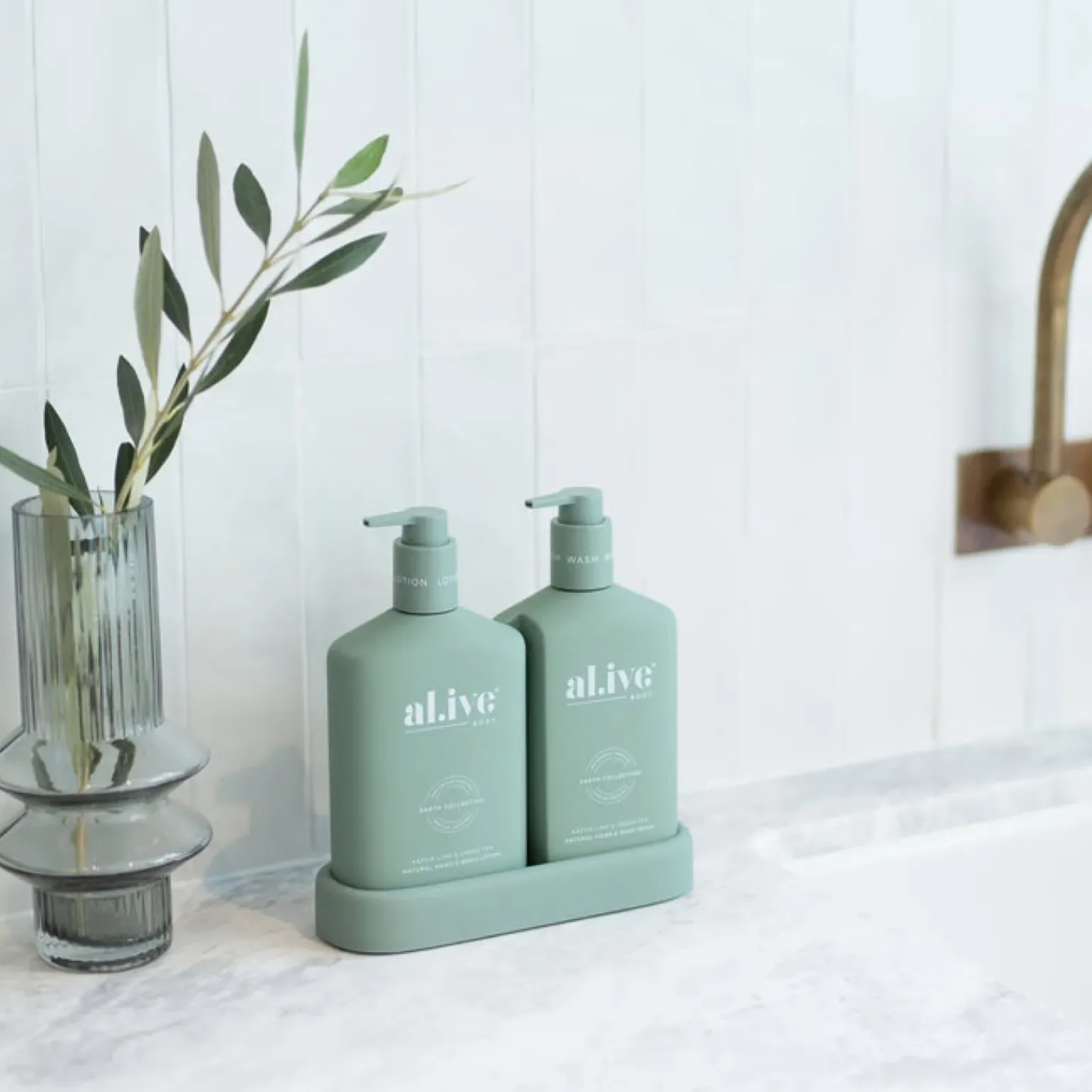 al.ive Wash & Lotion Duo - Kaffir Lime & Green Tea