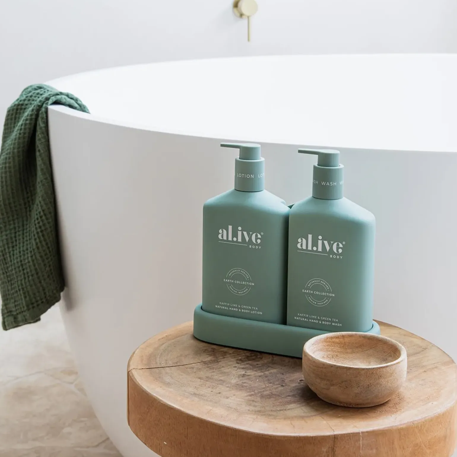 al.ive Wash & Lotion Duo - Kaffir Lime & Green Tea