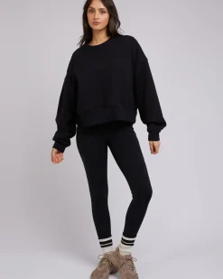 All About Eve Active Tonal Sweater - Black