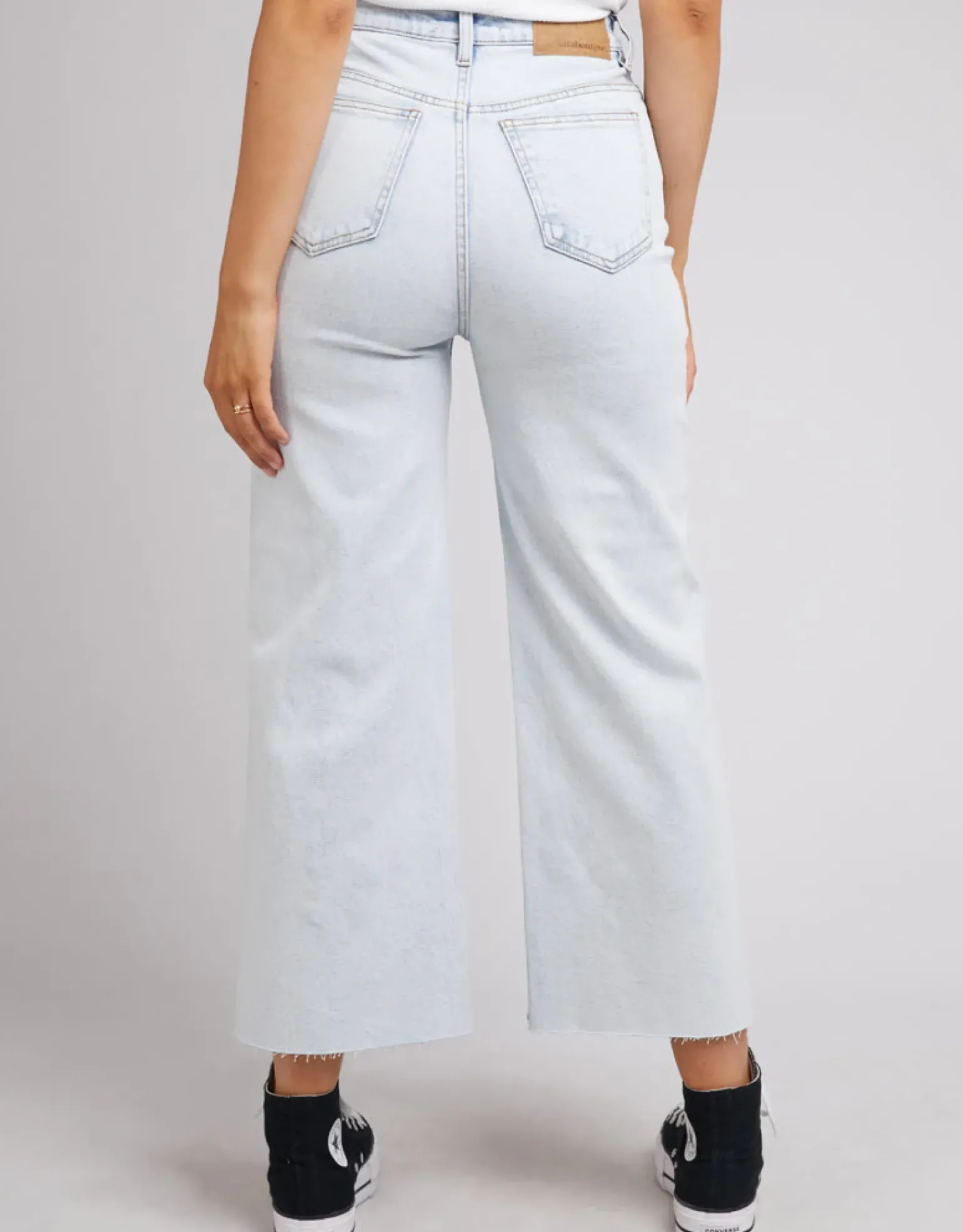 All About Eve Charlie High Rise Wide Leg Jean - Bleach Denim