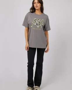 All About Eve Parker Active Tee - Charcoal
