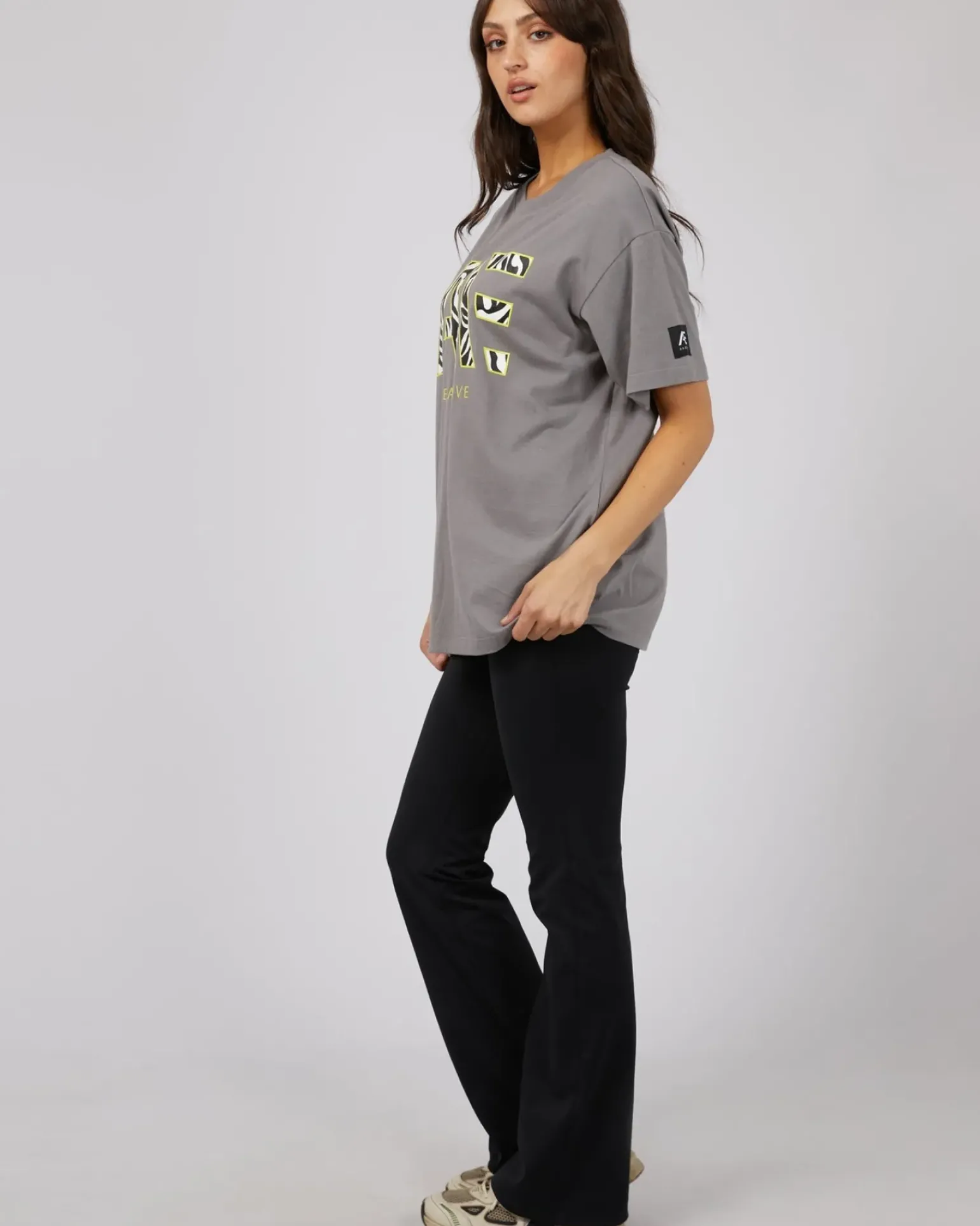 All About Eve Parker Active Tee - Charcoal