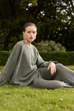 Arcaa Ezra Sweater- Dark Grey Marle