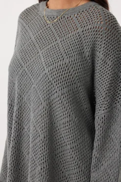 Arcaa Ezra Sweater- Dark Grey Marle