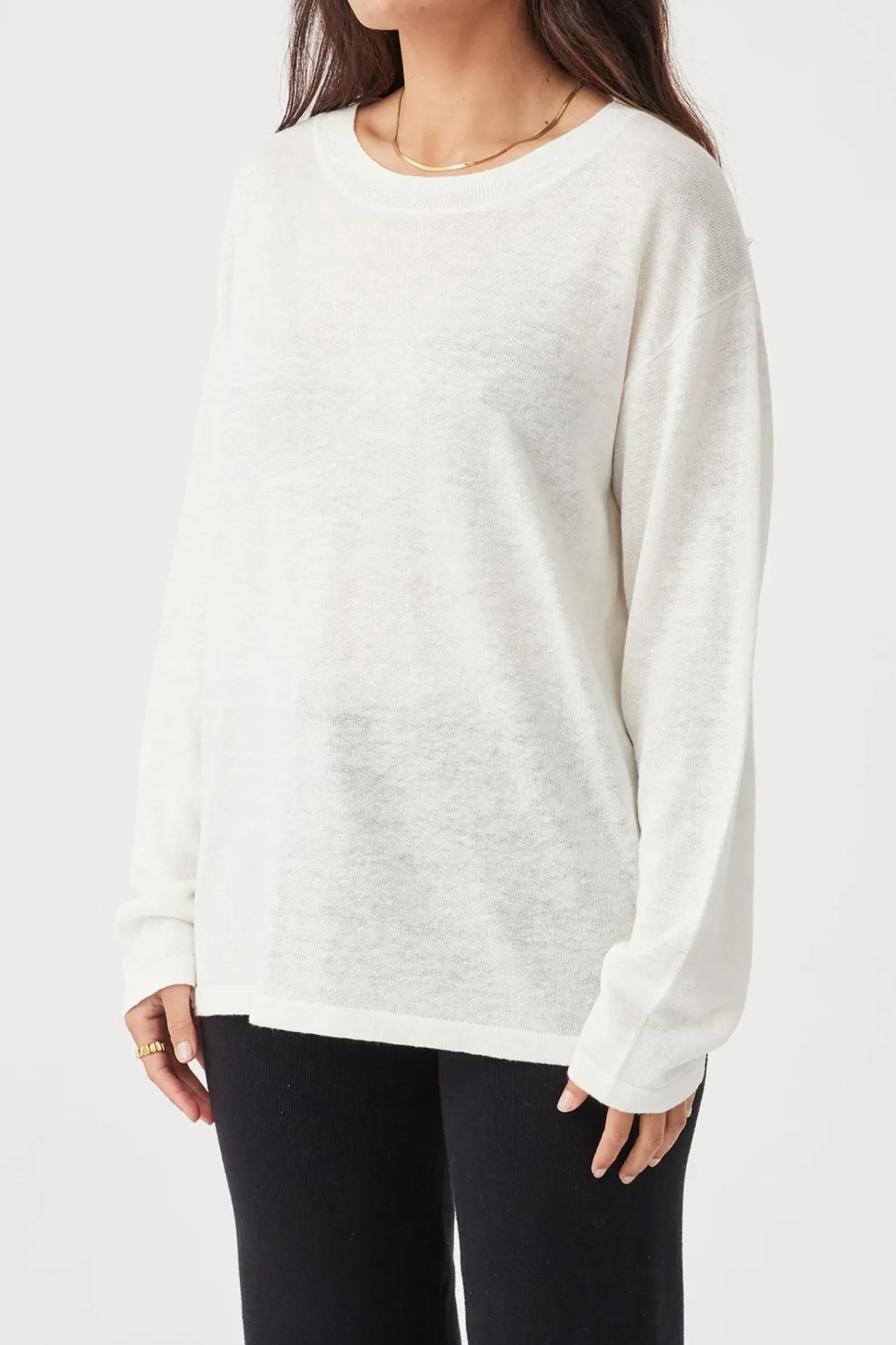 ARCAA Hugo Long Sleeve T-Shirt - Cream
