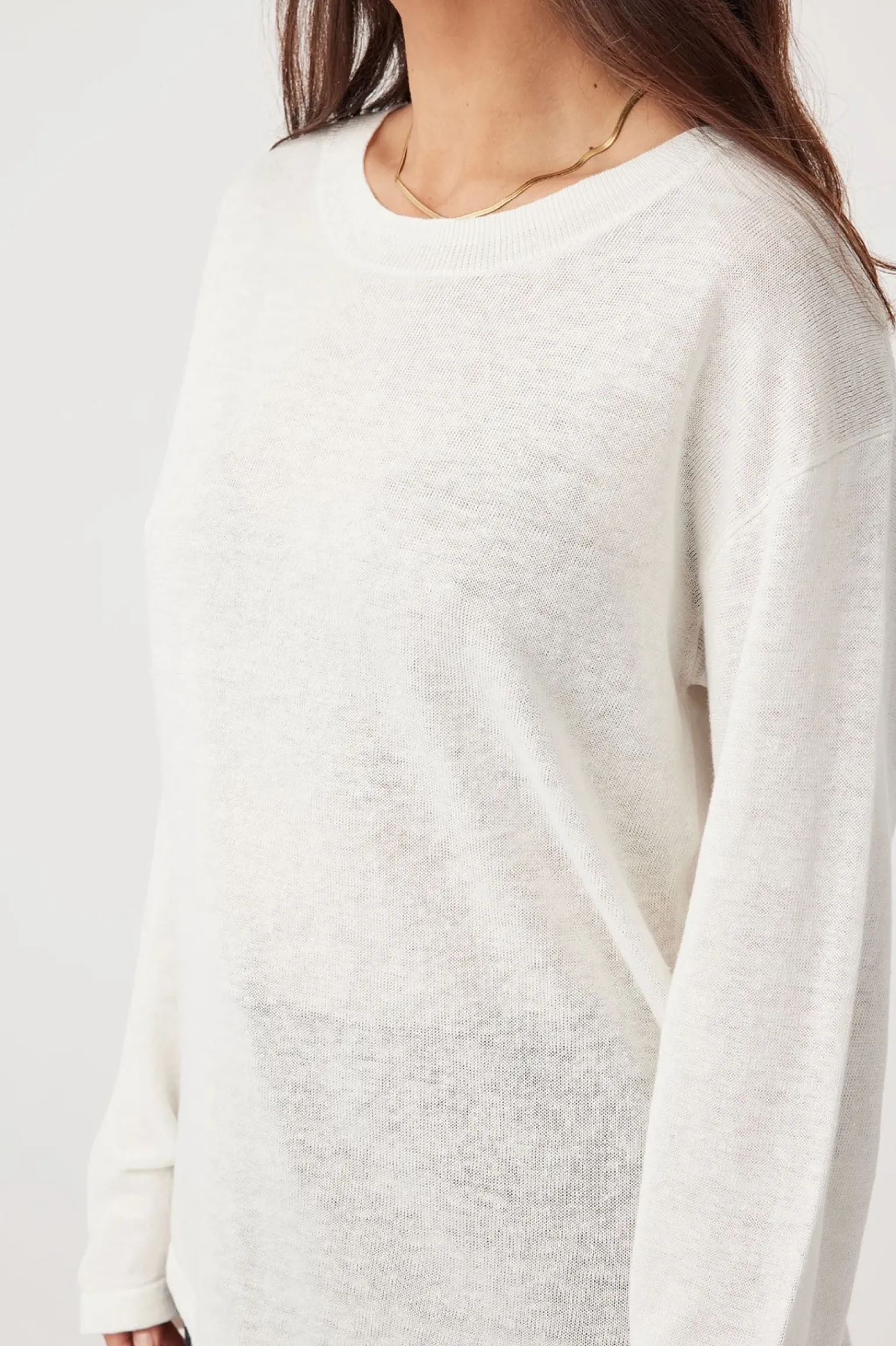 ARCAA Hugo Long Sleeve T-Shirt - Cream