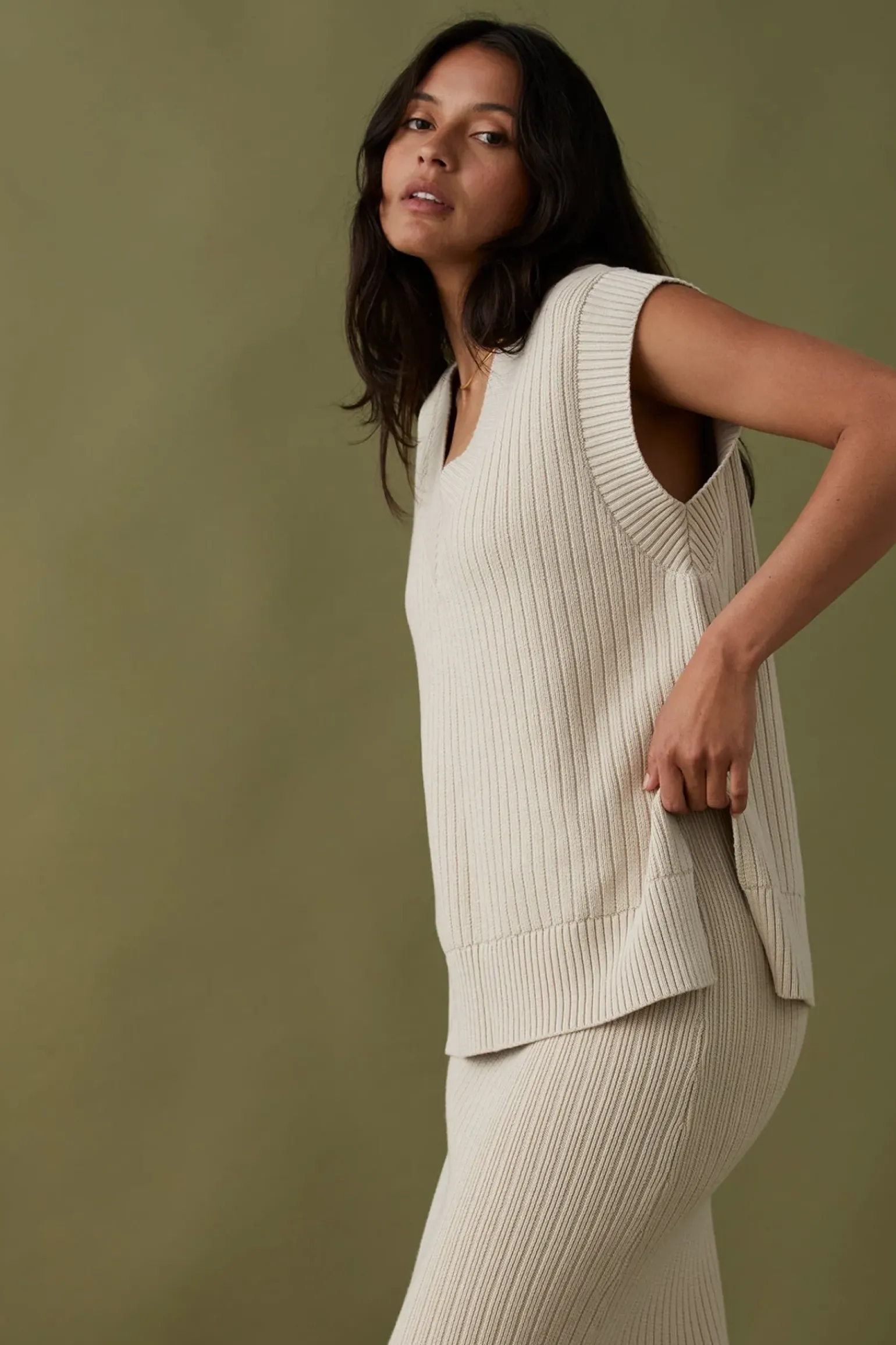 ARCAA Vera Knit Vest - Sand