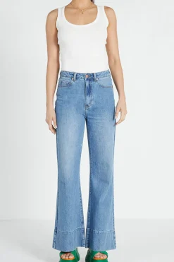 Bohemian Traders Flared Jean - Light Blue