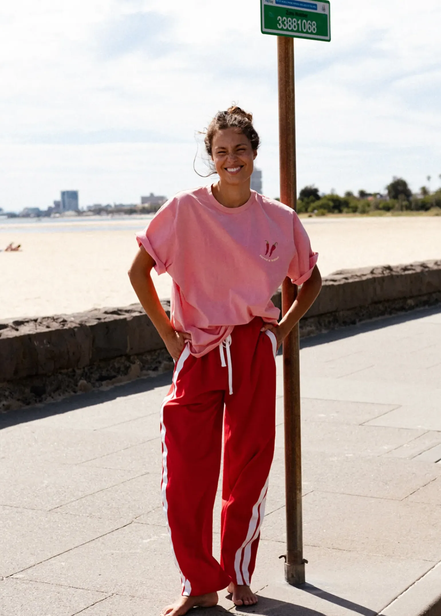 Cartel & Willow Hot Summer Tee - Pink/Hot Summer Print