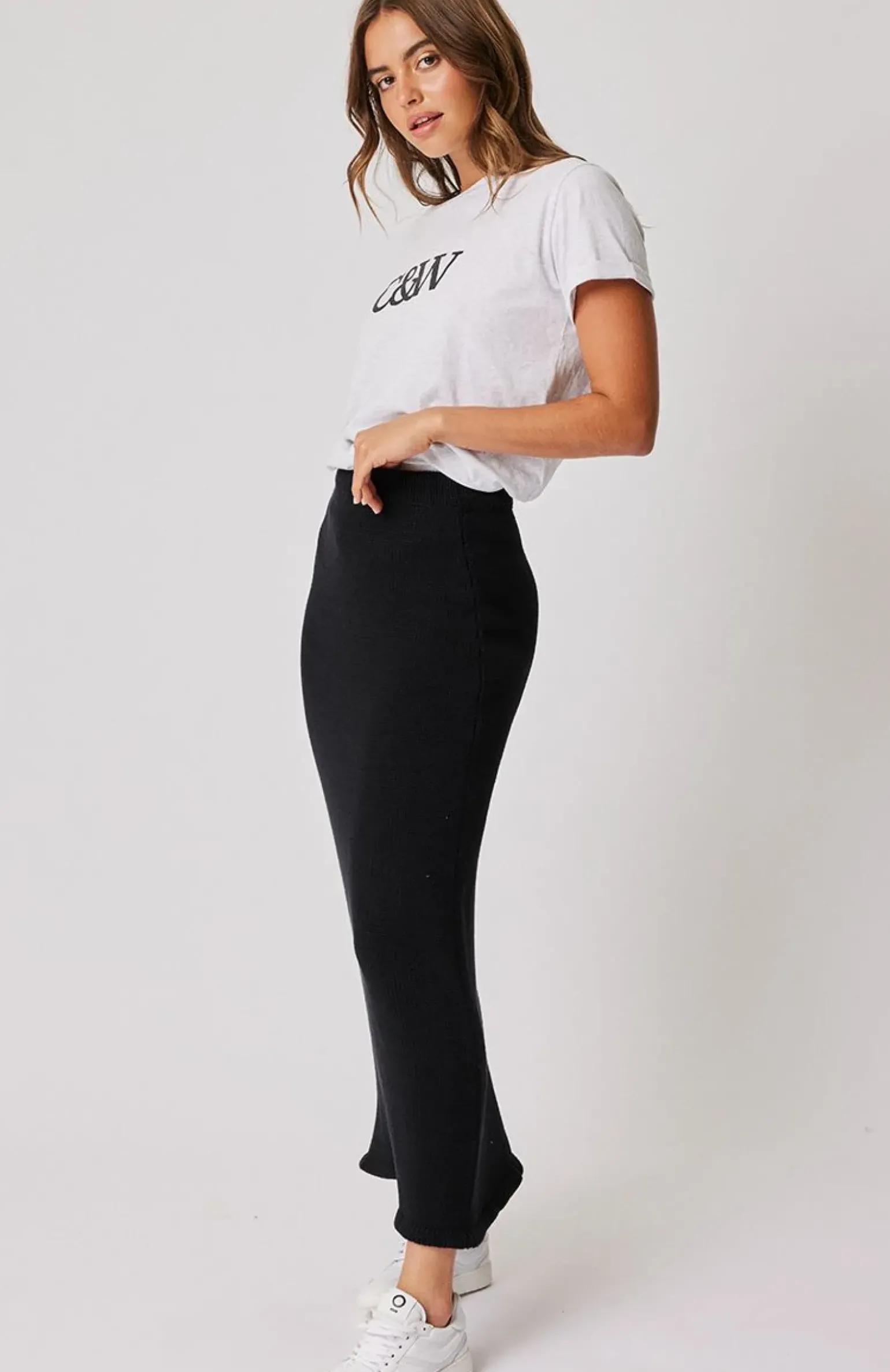 Cartel & Willow Sammie Knit Skirt - Black