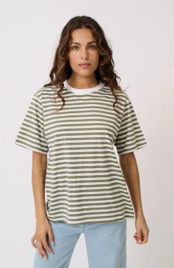Cartel & Willow Sophie Tee - Palm Stripe