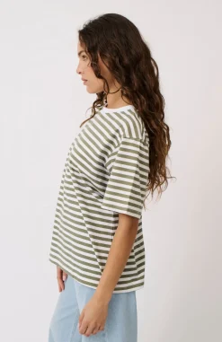 Cartel & Willow Sophie Tee - Palm Stripe