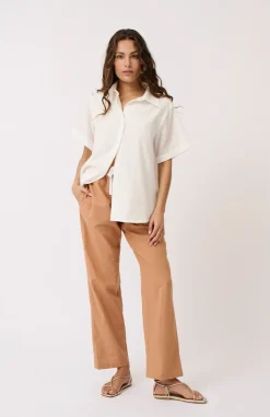 Cartel & Willow Tully Shirt - White Broderie