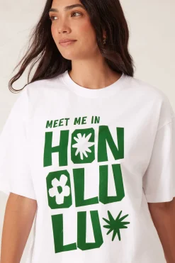 Ceres Boyfriend Tee - Honolulu Winter Green