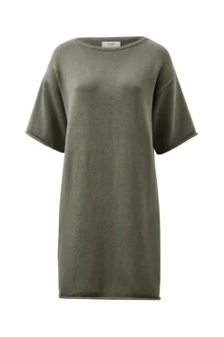 Ceres Life Boxy Knit Dress - Moss Green