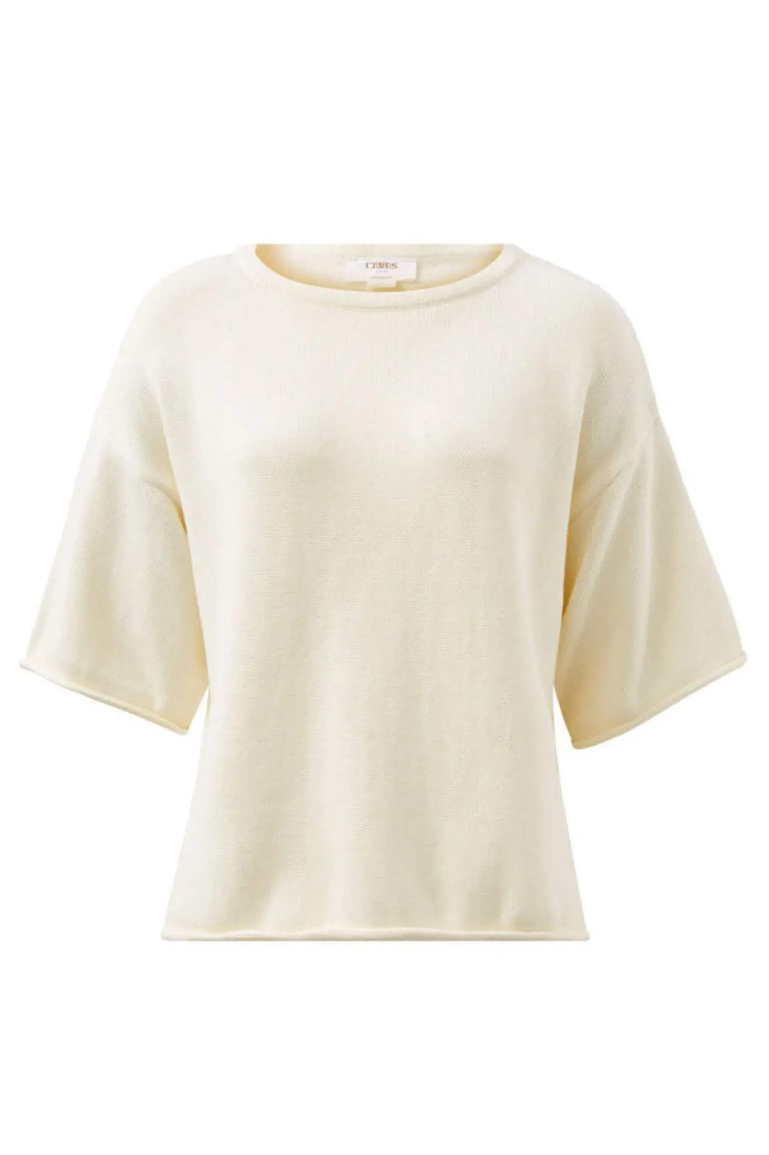 Ceres Life Boxy Knit Tee- Eggshell
