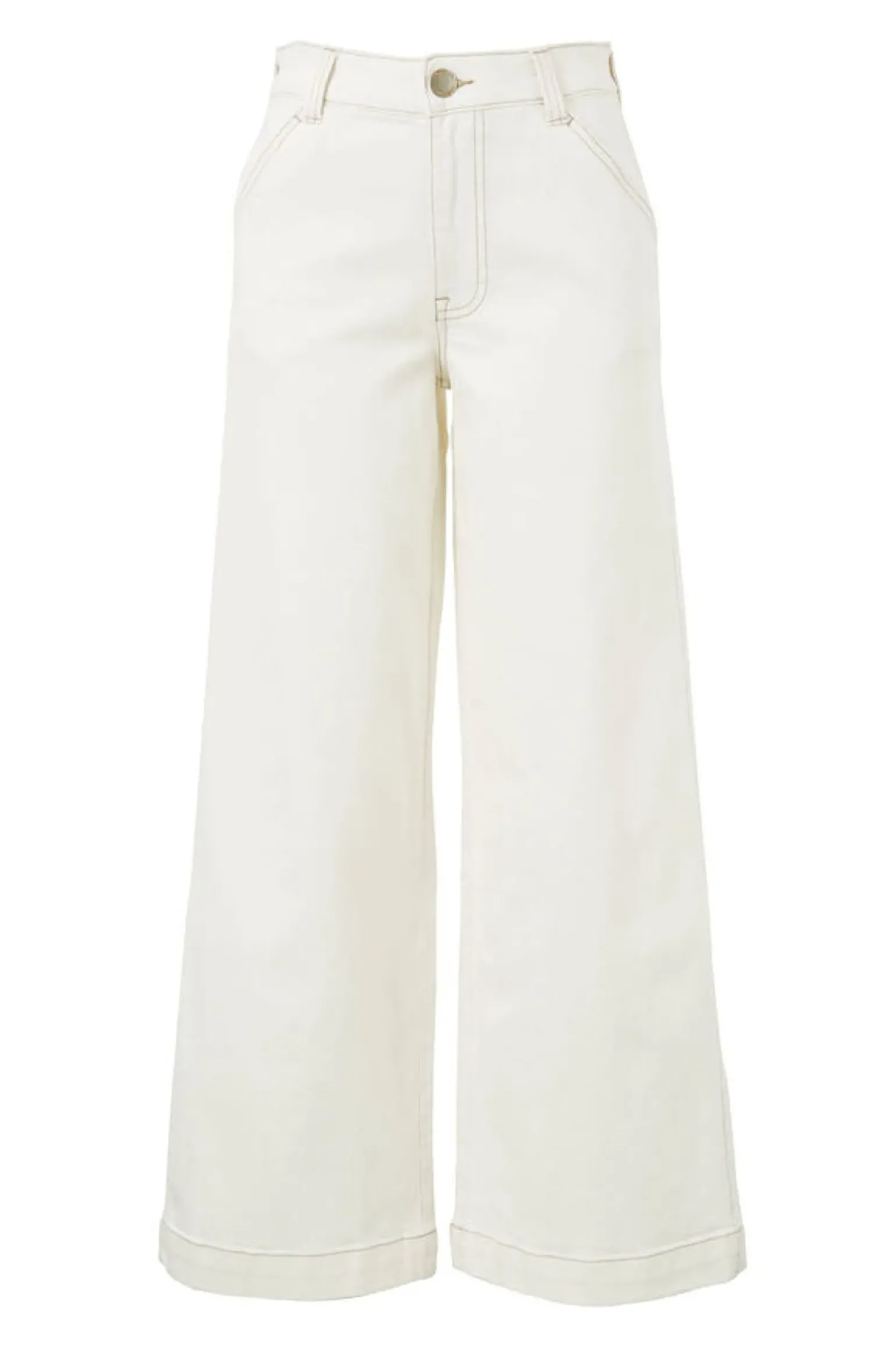 Ceres Life Classic Wide Leg Jean - Fresh Ecru