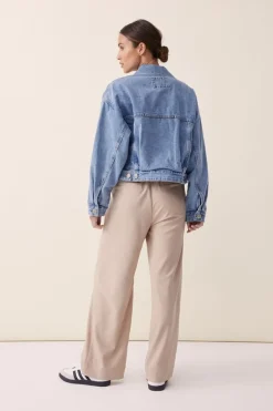 Ceres Life Cropped Denim Jacket - Vintage Blue
