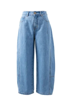 Ceres Life Darted Barrel Jean - Vintage Blue