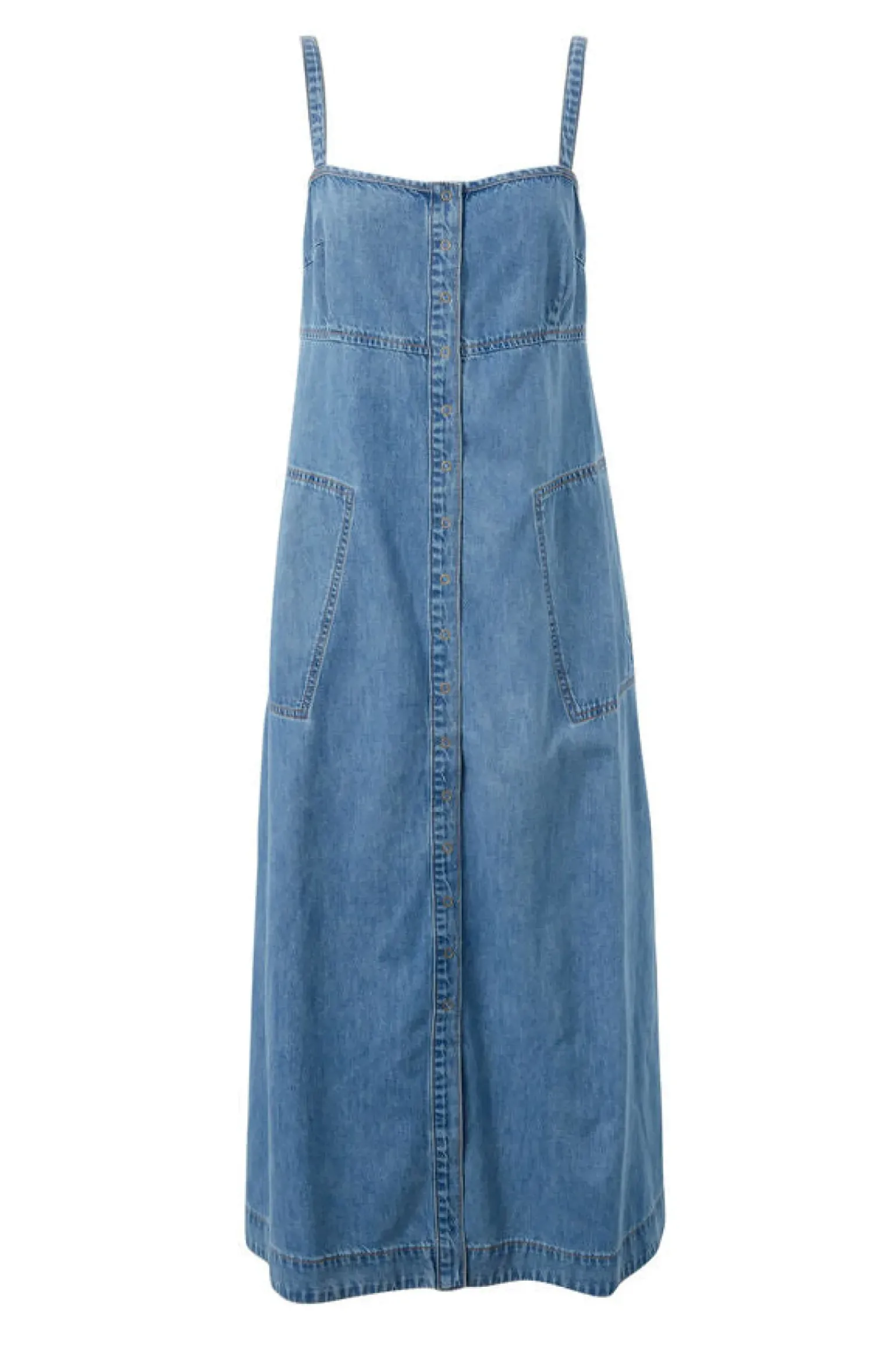 Ceres Life Denim Beach Dress - Worn Blue