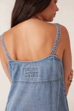 Ceres Life Denim Beach Dress - Worn Blue