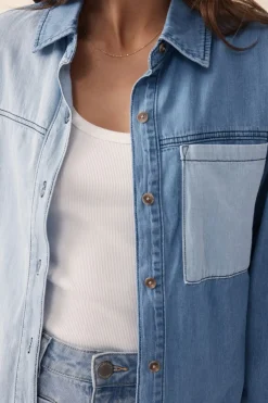 Ceres Life Long Sleeve Denim Shirt - Indigo