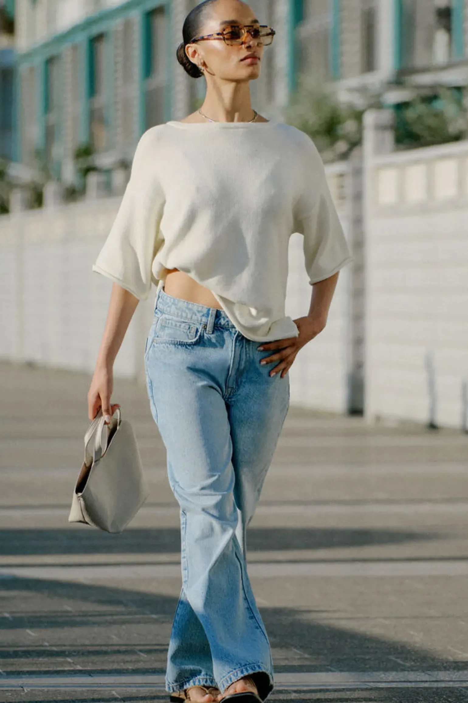 Ceres Life Loose Straight Jean - Vintage Blue