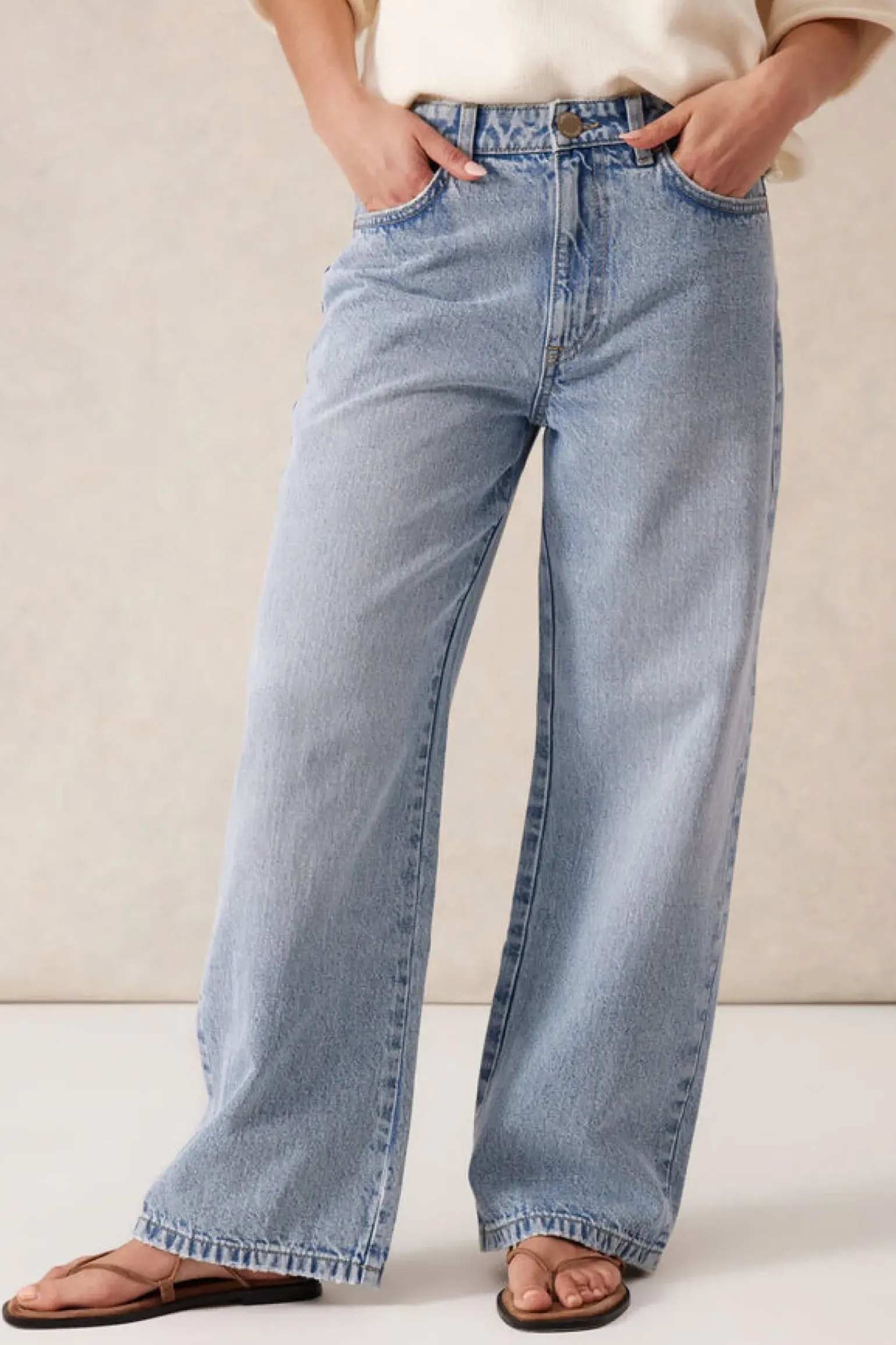 Ceres Life Loose Straight Jean - Vintage Blue