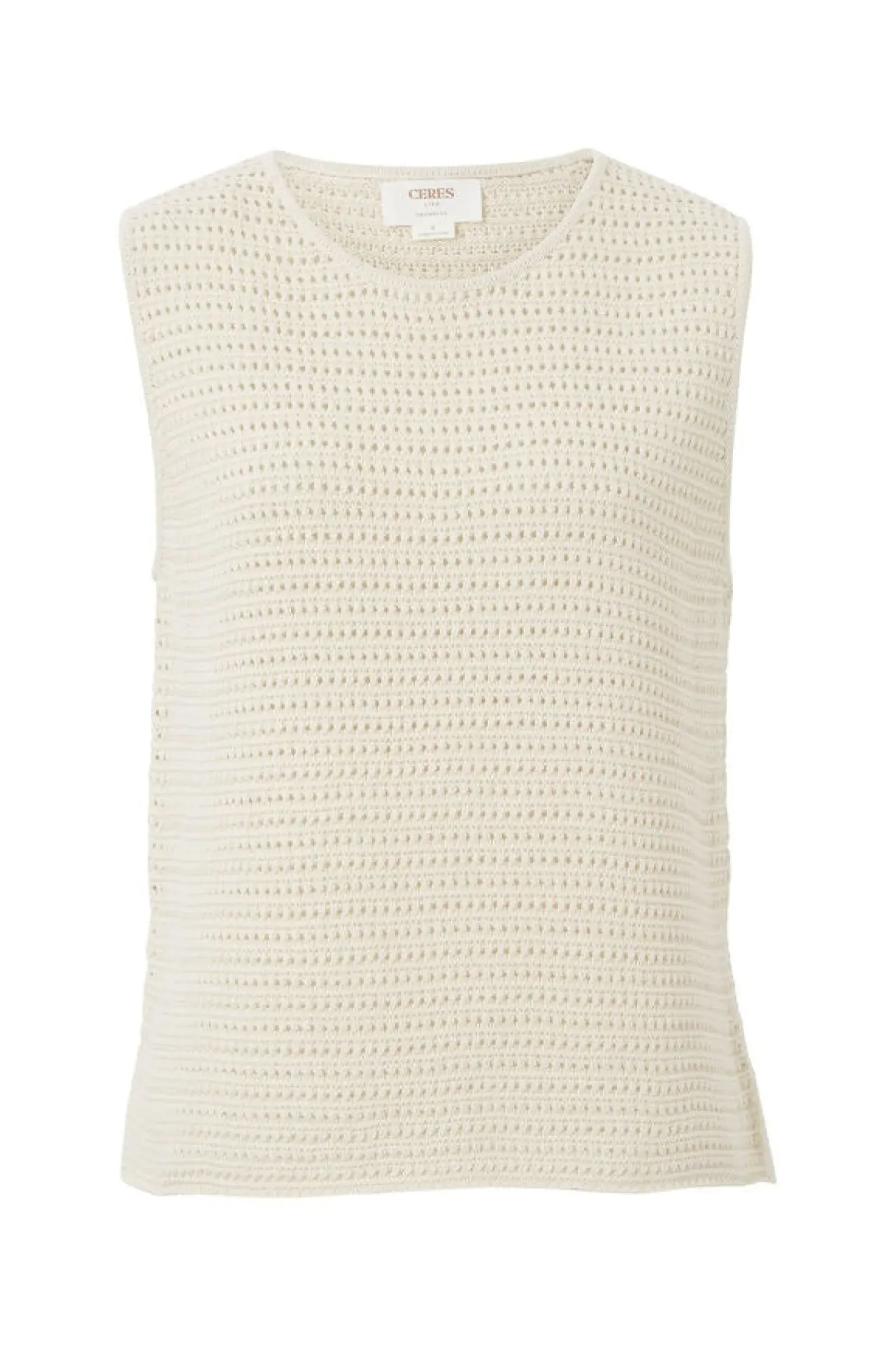Ceres LIfe Mesh Knit Tank - Ecru