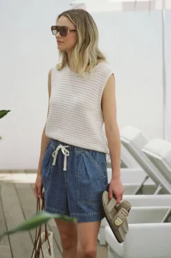 Ceres LIfe Mesh Knit Tank - Ecru
