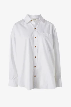 Ceres Life Oversized Poplin Shirt - White