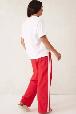Ceres Life Relaxed Drawstring Pant - Heritage Red