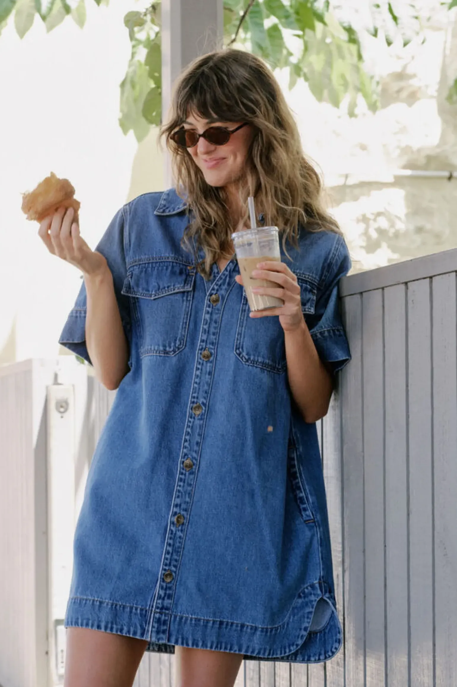 Ceres Life Relaxed Shirt Dress - Fresh Indigo