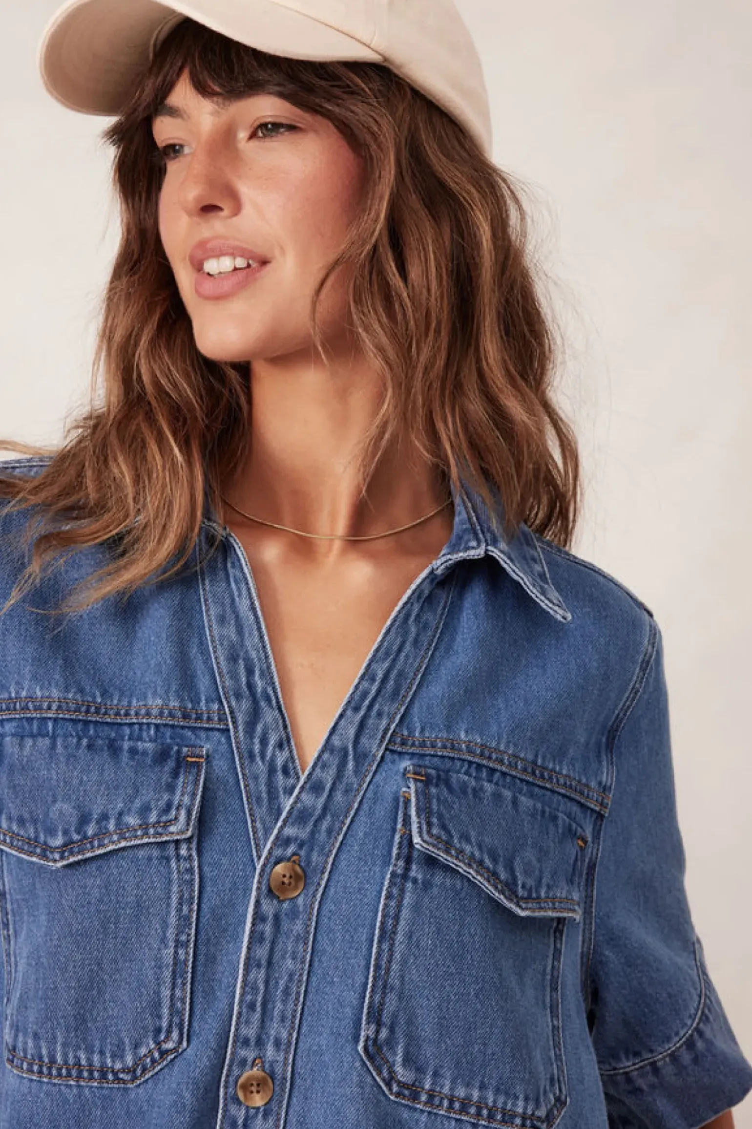 Ceres Life Relaxed Shirt Dress - Fresh Indigo