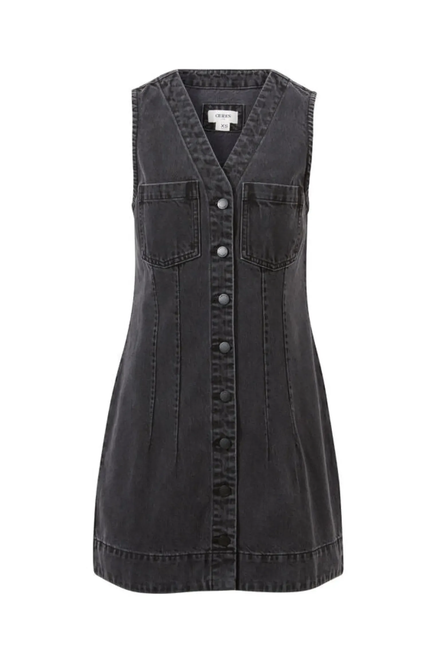 Ceres Life Seamed Mini Shift Dress - Vintage Black
