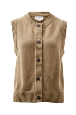 Ceres Life Sleeveless Cardi - Summer Taupe