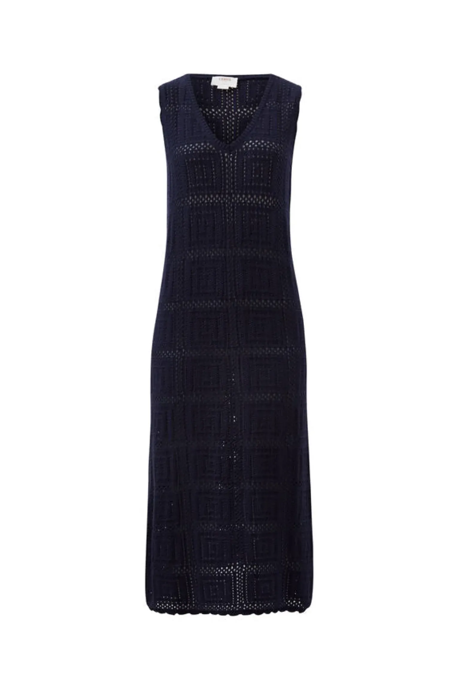 Ceres Life Square Knit Midi Tank Dress - New Navy