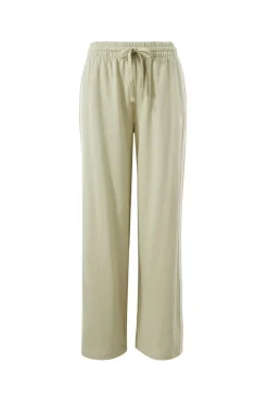 Ceres Life Wide Leg Terry Trackpant - Matcha Side Stripe