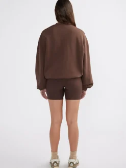 Ena Pelly Classic Collegiate Sweatshirt - Mocha