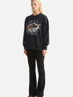Ena Pelly Lilly Oversized Sweater Tigers Eye - Vintage Black