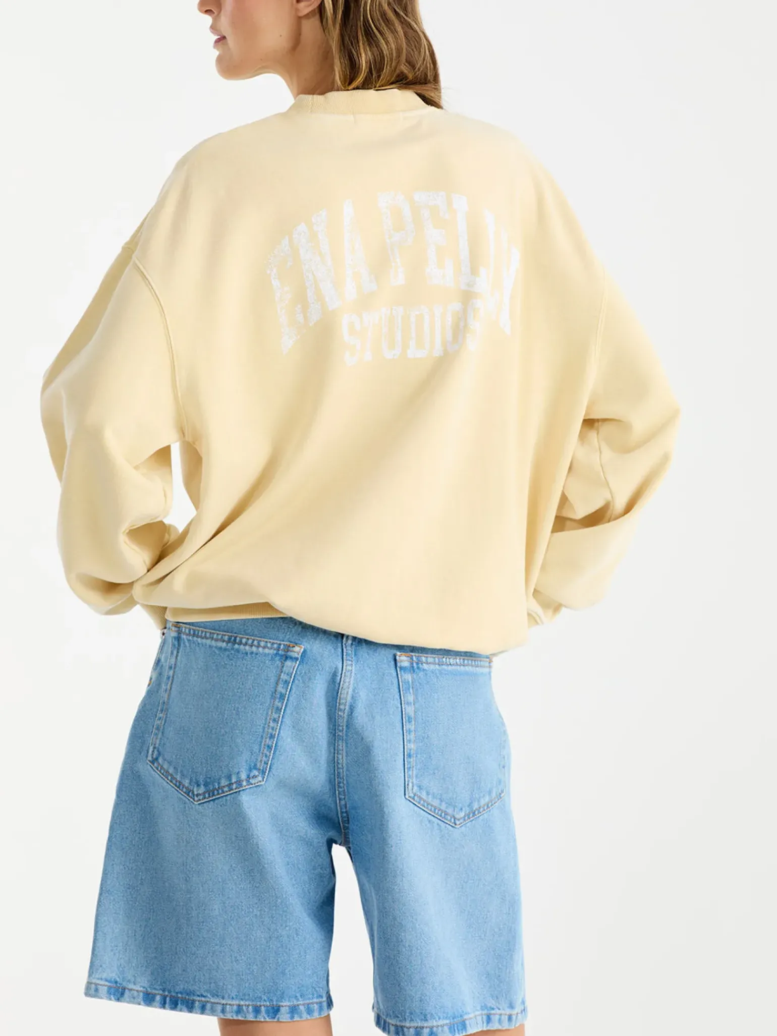Ena Pelly Vintage Sport Sweatshirt - Lemon