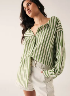 Esmaee Infinity Shirt - Fern Stripe