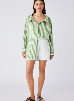 Esmaee Infinity Shirt - Fern Stripe