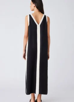 Esmaee Monochrome Dress - Black/Cream