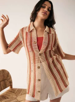 Esmaee Saint Tropez Shirt - Natural Stripe